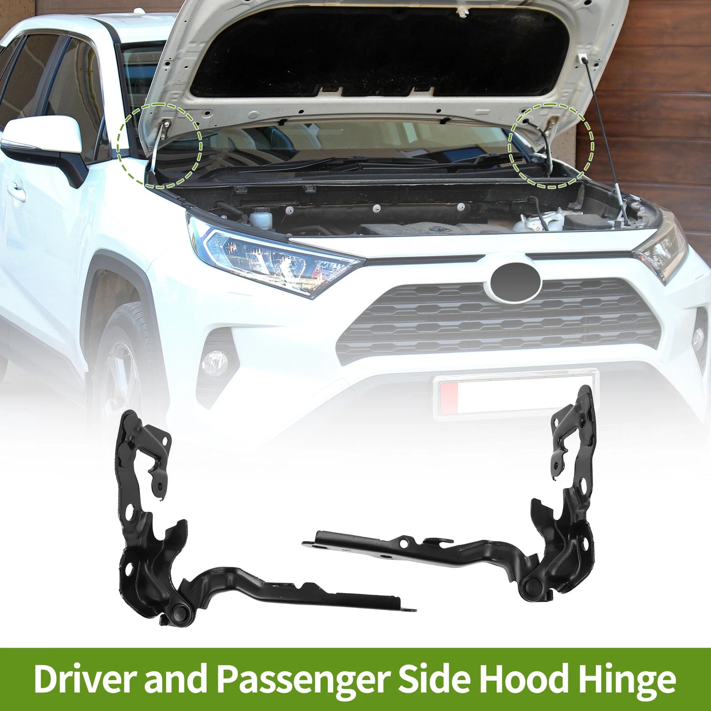 Hood Hinges for Toyota Camry (2007–2011) 53410-33180 1 Pair