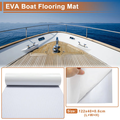 Self-Adhesive Boat Flooring Strip for Marine Use (48.03"L x 15.75"W)