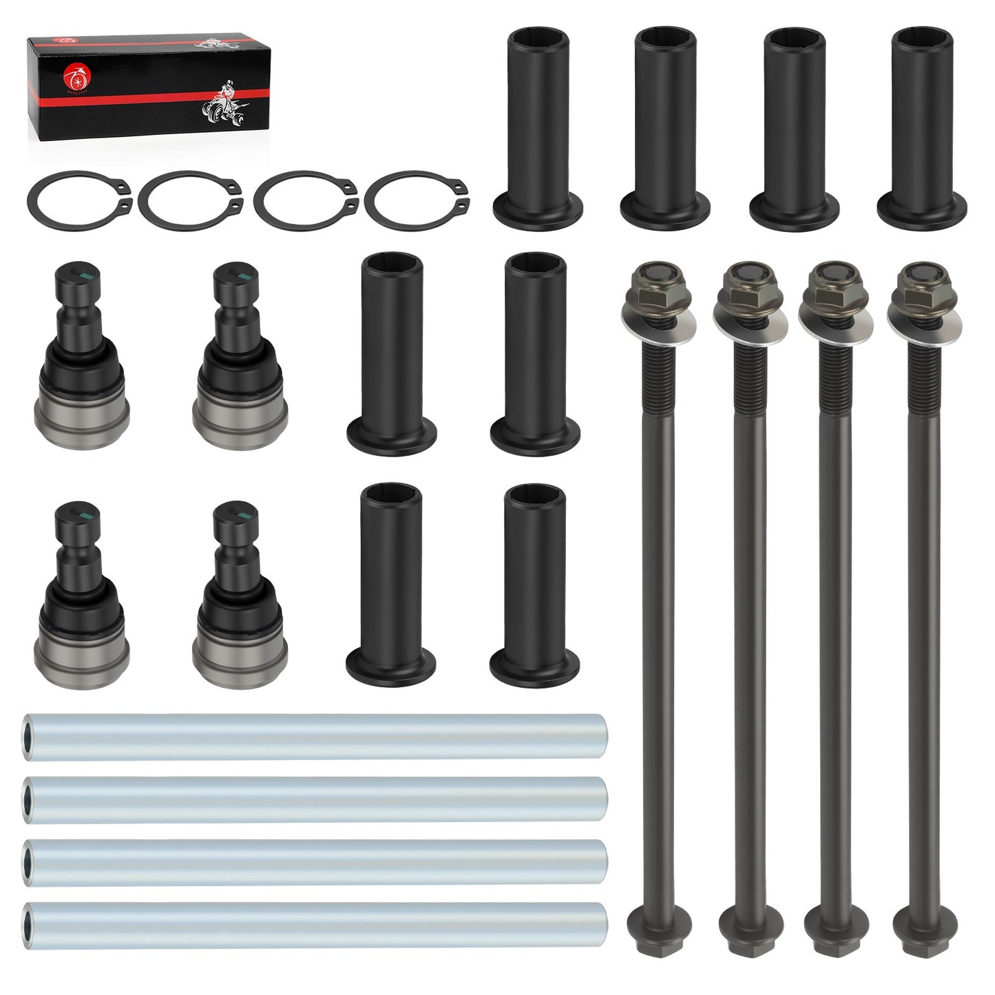 Front Upper A Arm Pivot Bushing & Ball Joint Kit for Polaris RZR 570 (2012–2022)