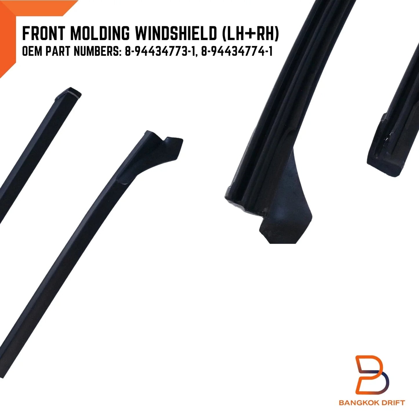 Windscreen Side Moulding Rubber Seal  For Holden Rodeo TF TFR (88-96)