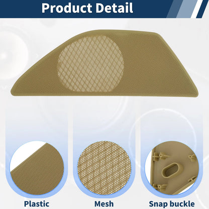 Speaker Grills Cover for BMW 5 Series (2010–2017) Left Door Plastic Beige