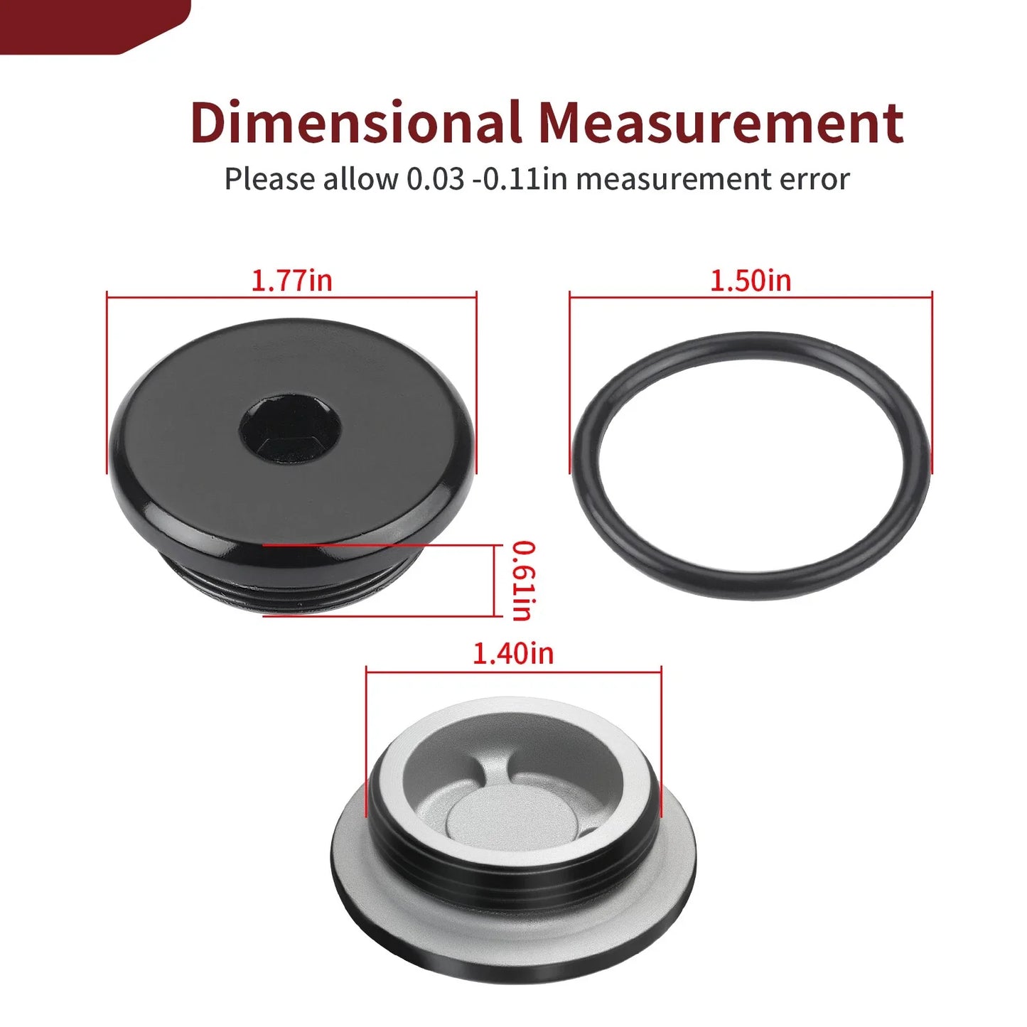 Black Crankcase Plug & O Ring for Suzuki GSX-S1000/750/750Z