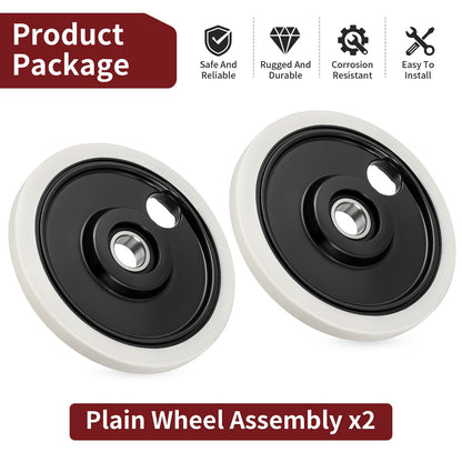 2X Plain Wheel Assembly for Polaris Snowmobile (600–850)
