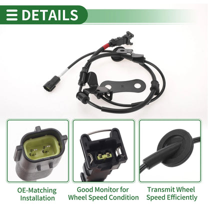 ABS Wheel Speed Sensor No. 91921D3010 for Hyundai Tucson 2WD (2015–2021)