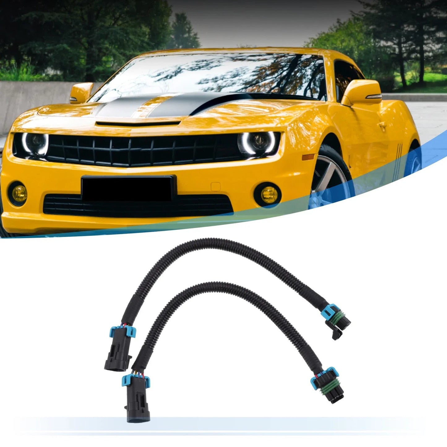 2 x Oxygen O2 Sensor Header Extension Harness for Chevrolet Camaro (2010-2013)