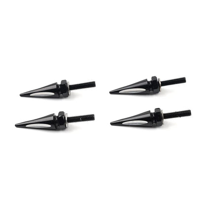 Windshield Spike Bolts 4 x Aluminum Black & White for Harley Road Glide (2015+)