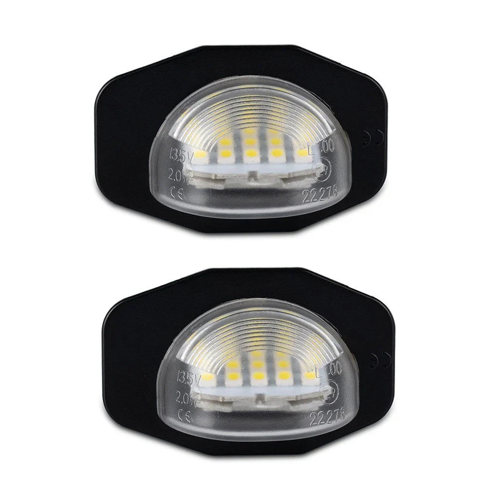 2x 6000K 18-SMD LED White License Plate Light for Toyota Corolla (2009–2013)