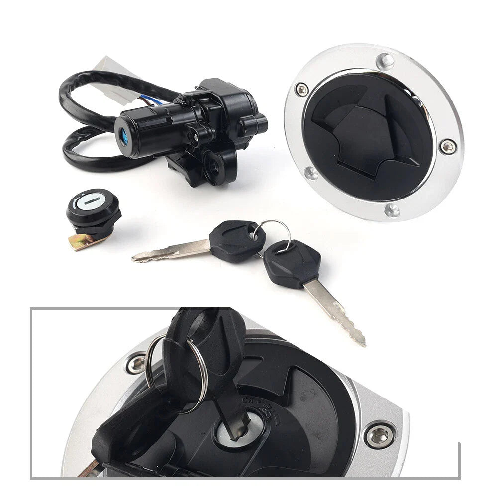 Kawasaki Vulcan S 650 Fuel Gas Cap Ignition Switch Seat Lock Set (2014-2022)