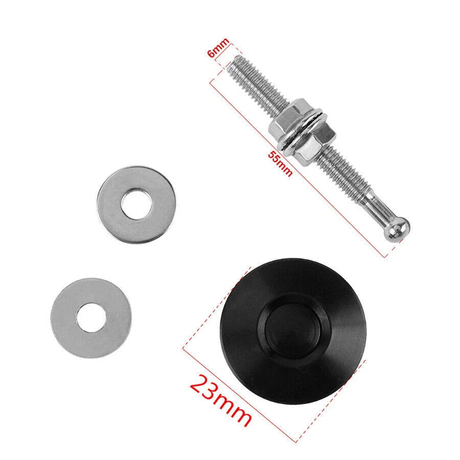 4 x 23MM Billet Hood Quick Release Latch Fasteners for Car (All Years)