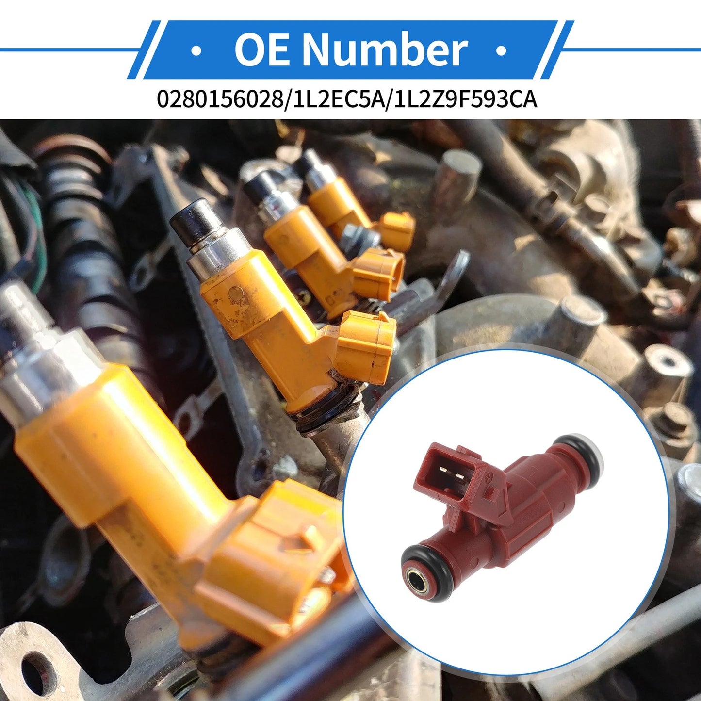 Fuel Injector No.0280156028/1L2EC5A/1L2Z9F593CA for Ford Explorer (2002–2005)