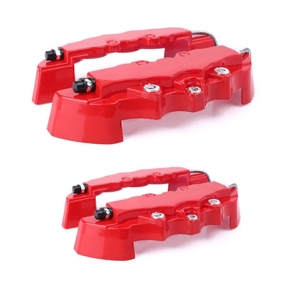4 x Red Disc Brake Caliper Covers for Car 16-17" Wheels (2016-2017)