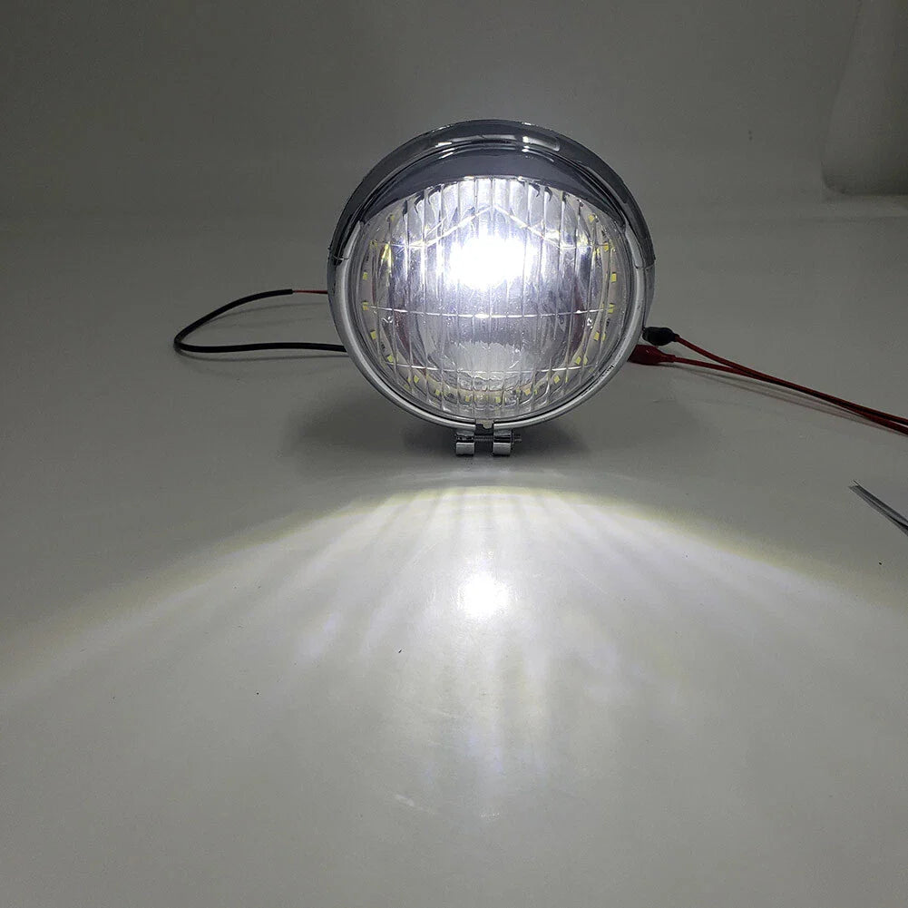 Fog Light Lamp for Harley Honda Suzuki Motorcycle Chrome