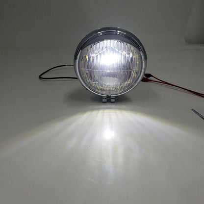 Fog Light Lamp for Harley Honda Suzuki Motorcycle Chrome