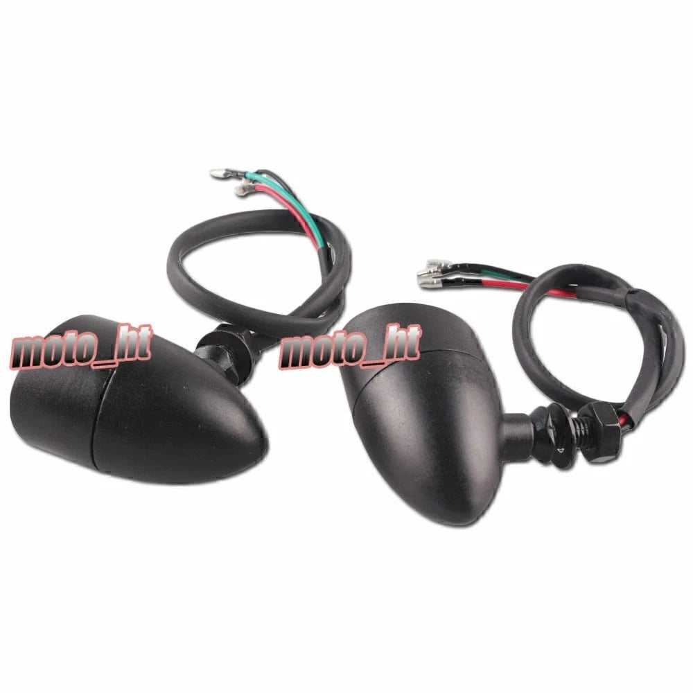 Chrome Saddlebag LED Side Marker Light Red Lens for Harley Touring (2014–2020)