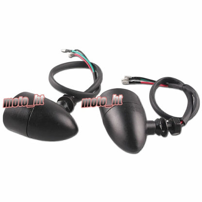 Chrome Saddlebag LED Side Marker Light Red Lens for Harley Touring (2014–2020)