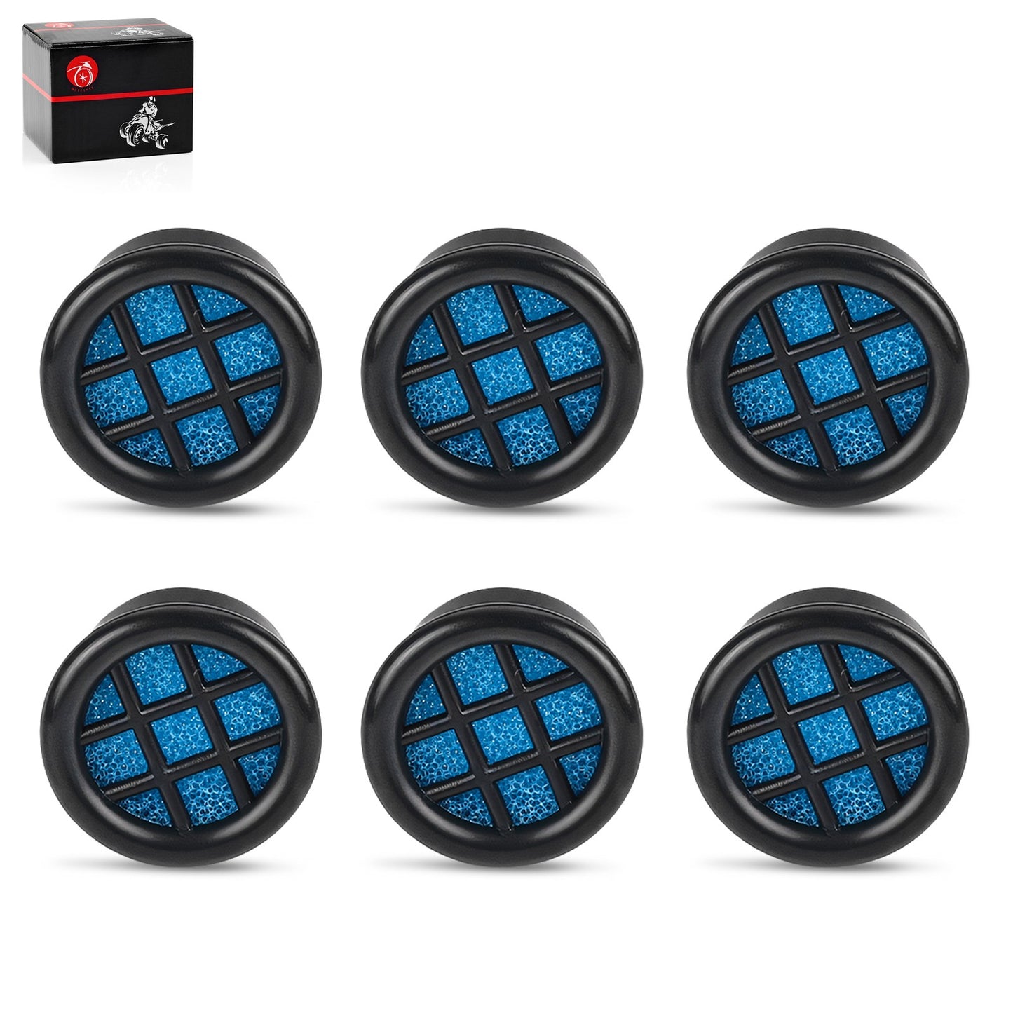6x High Flow Air Box Filter Vents for ATV UTV Motorcycle