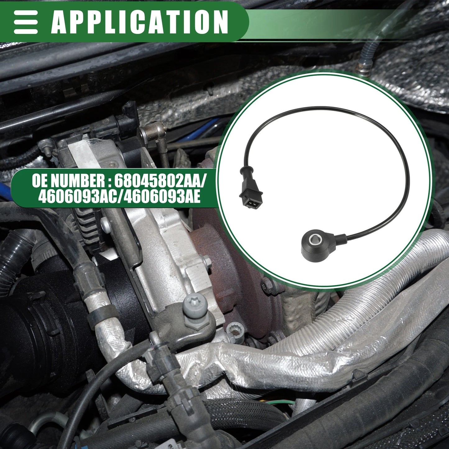Ignition Knock Sensor for Chrysler (No. 68045802AA)