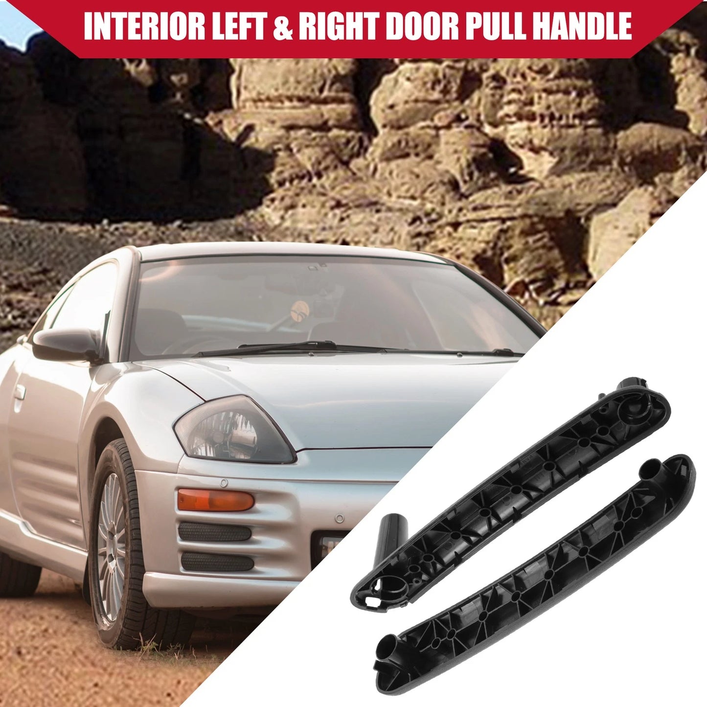 2X Door Pull Handle 7221A069HA 7221A070HA for Mitsubishi Eclipse (2006–2012)