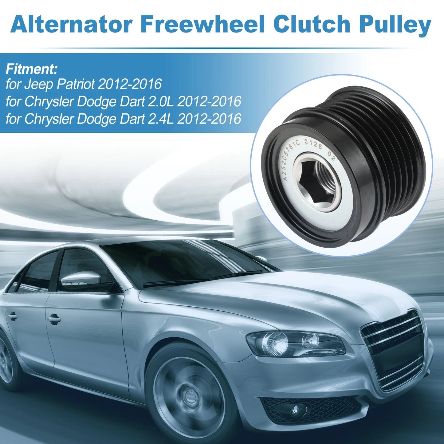 A252C5761C Alternator Freewheel Clutch Pulley for Jeep Patriot (2012–2016)