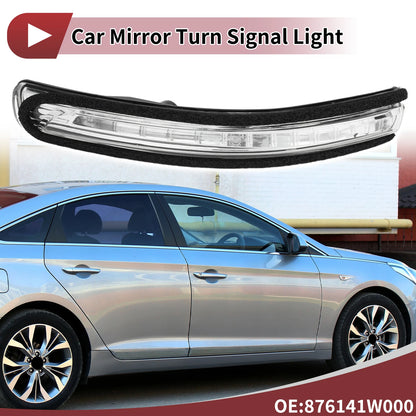 Left Mirror Turn Signal Light for KIA Rio Pride (2012–2016) No. 876141W000 Black Clear