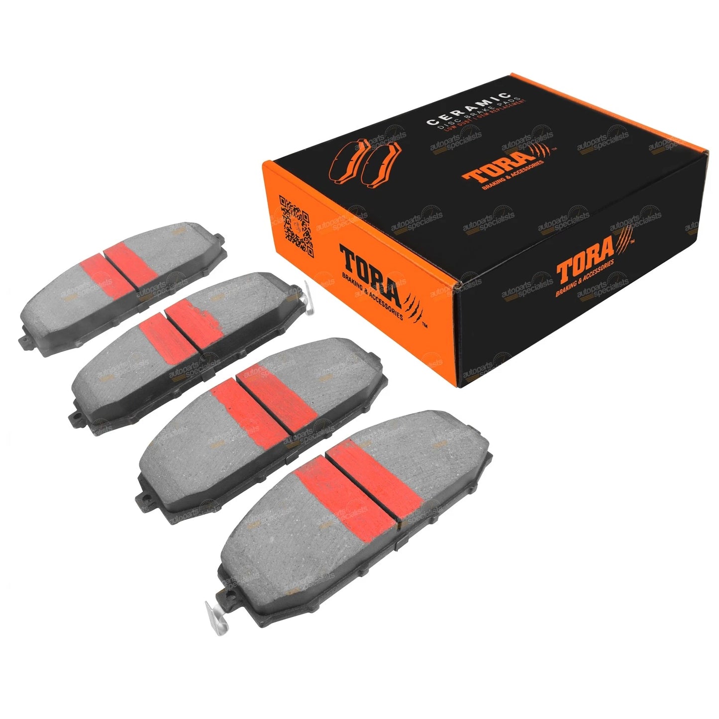 Set of 4 Front Disc Brake Pads for Nissan Patrol Y61 GU 4x4 (1997–2016)