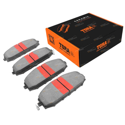 Set of 4 Front Disc Brake Pads for Nissan Patrol Y61 GU 4x4 (1997–2016)