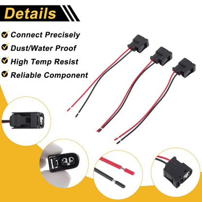 3X 2 Pin Ignition Coil Connector Plug for Lexus ES300 (1996–2001) No. 9091902215