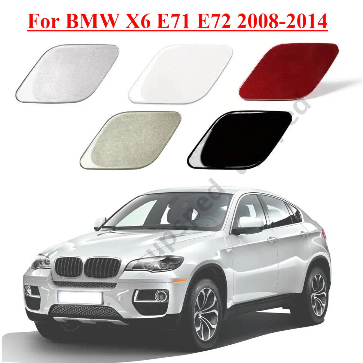 Front Bumper Headlight Washer Cover Cap for BMW X6 (2008–2014)