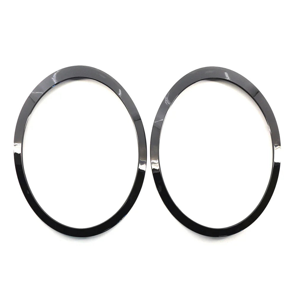 Glossy Black Headlight Trim Rings for Mini Cooper R55 R56 R57 R58 R59 (2007-2015)