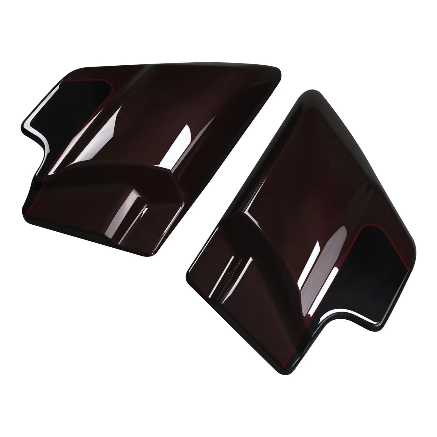 Battery Side Covers for Harley Touring 2009-2023 Midnight Crimson/Vivid Black