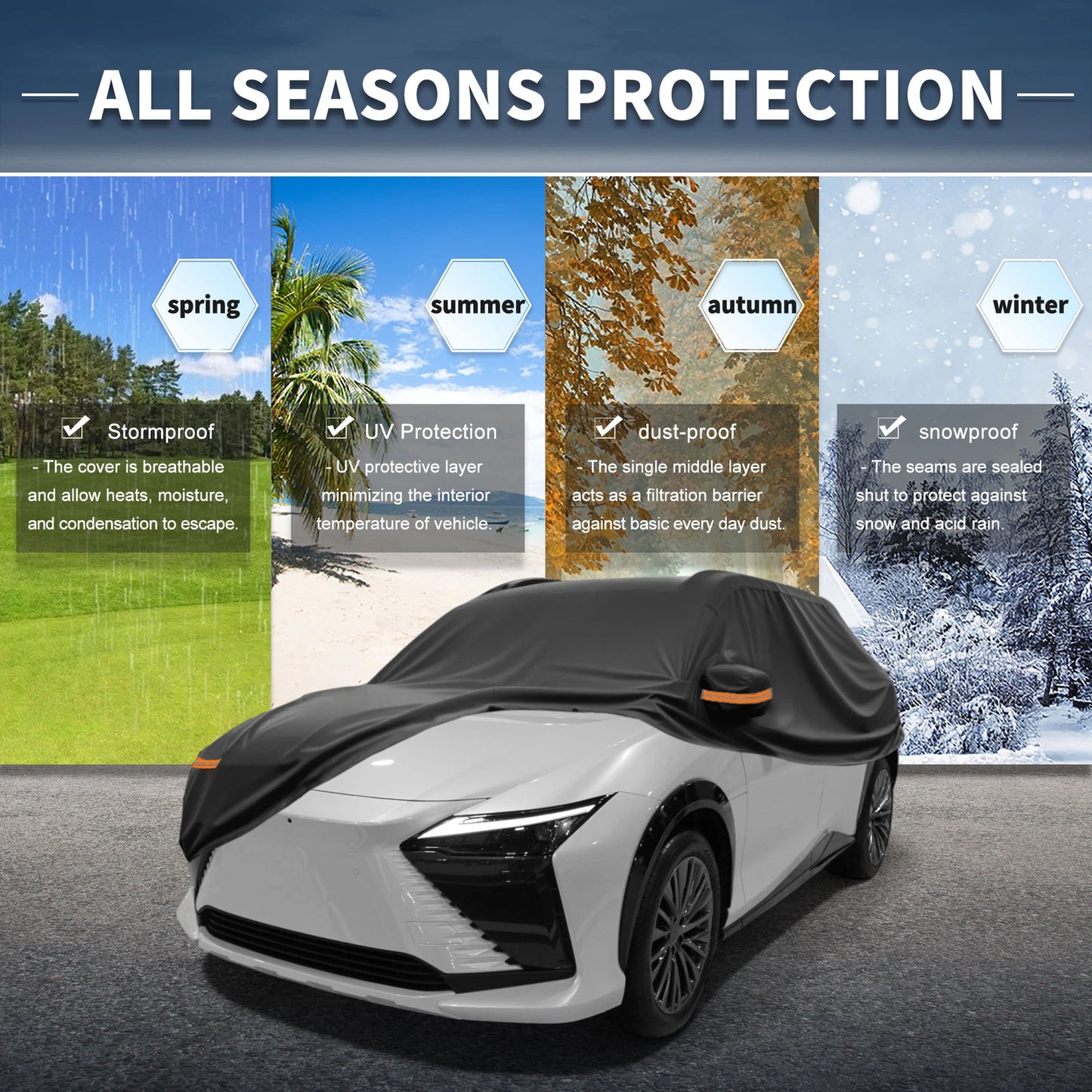 Waterproof 210D-PU Car Cover for Lexus RZ (2023–2023)
