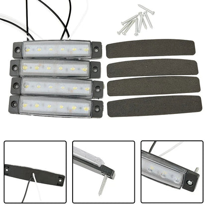 Marine Grade Bar Lights Large Waterproof LED Courtesy Set for Buses Trailers