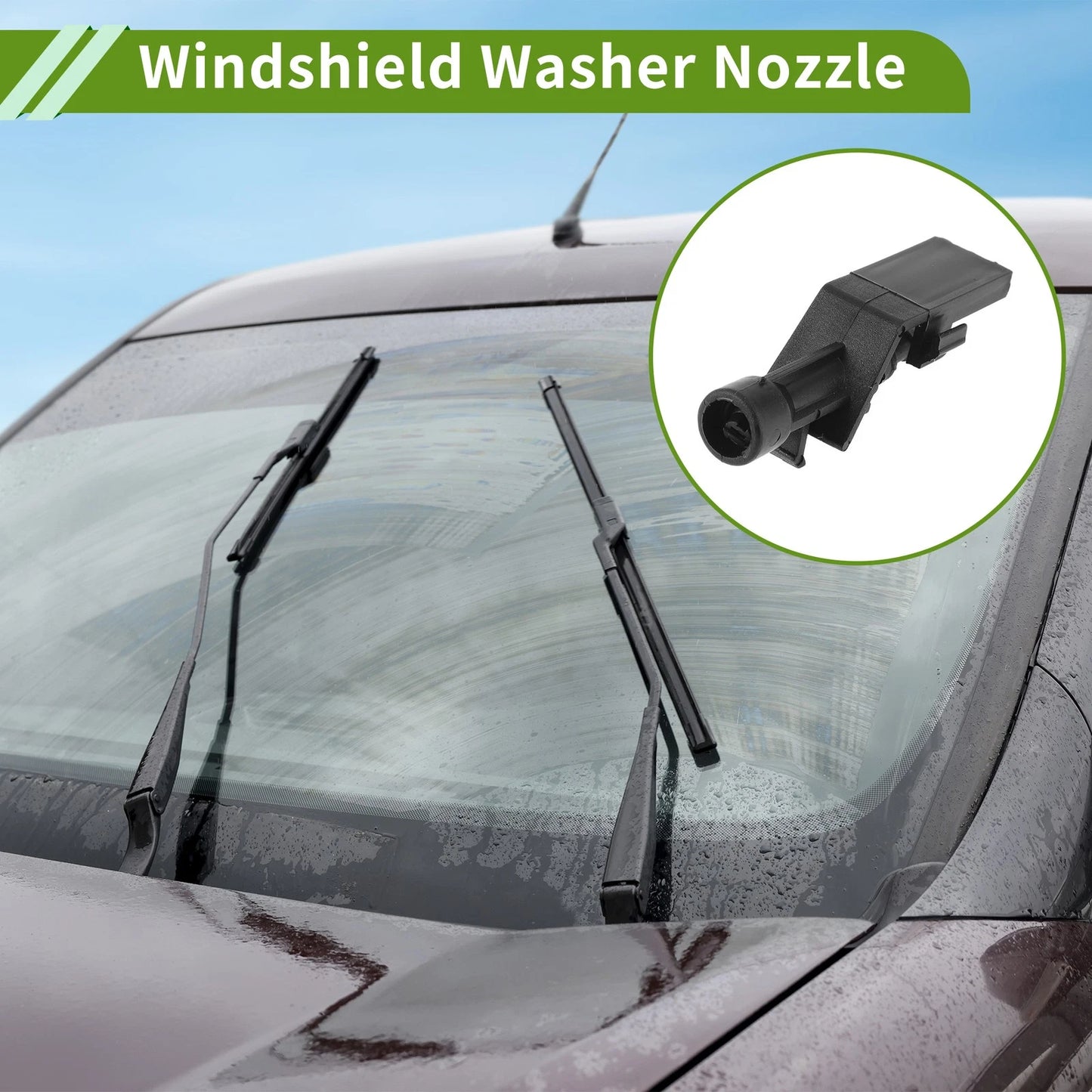 Windshield Washer Nozzle with Hose Connector for Honda (No. 76810TP6A01)