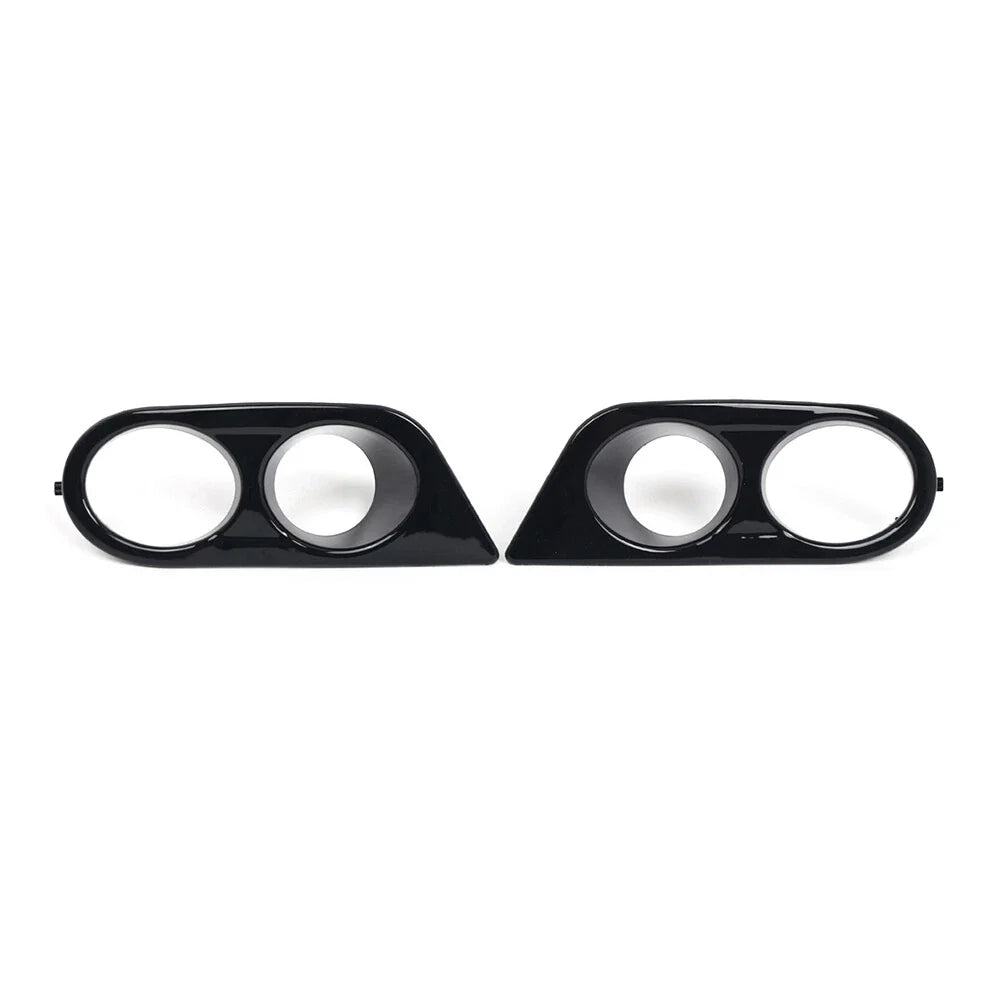 Glossy Black Front Fog Light Covers for BMW E46 M3 (2001-2006)