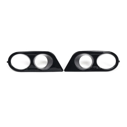 Glossy Black Front Fog Light Covers for BMW E46 M3 (2001-2006)
