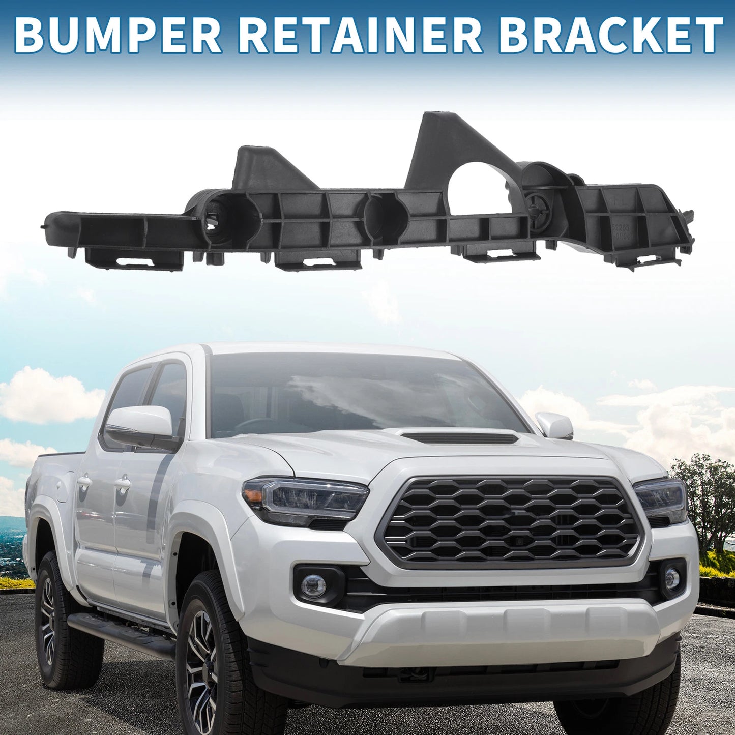 Left Rear Bumper Retainer Bracket No. 521560R050 for Toyota RAV4 (2016–2018)