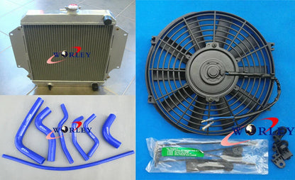 Aluminum Radiator with Red Hose and Fan for Suzuki Sierra 1.3 SJ413 (1984–1996)