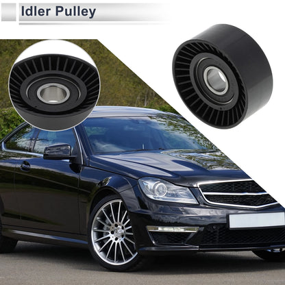Drive Belt Idler Pulley for Porsche 911 (2009–2015) No. 9A110221200 Black