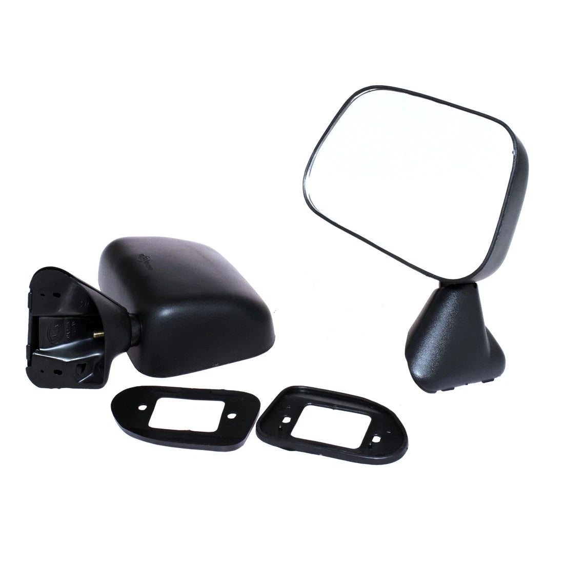 Black Door Mirrors for Toyota Hilux Pickup (1983–1988)