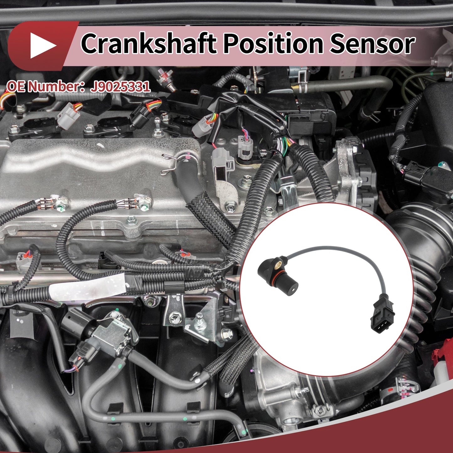 Crankshaft Position Sensor for Chevrolet Sail 1.2L (2012–2017) No.J9025331
