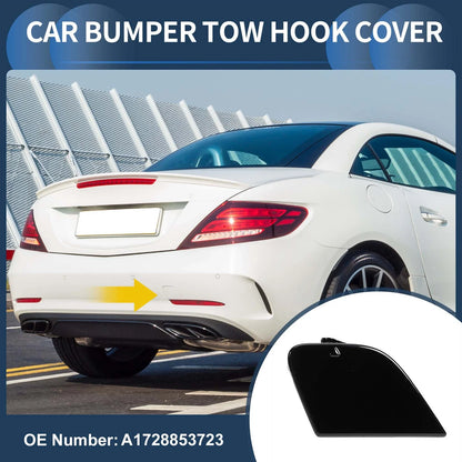 Rear Bumper Tow Hook Cover for Mercedes-Benz W172 R172 (2012-2019) Black