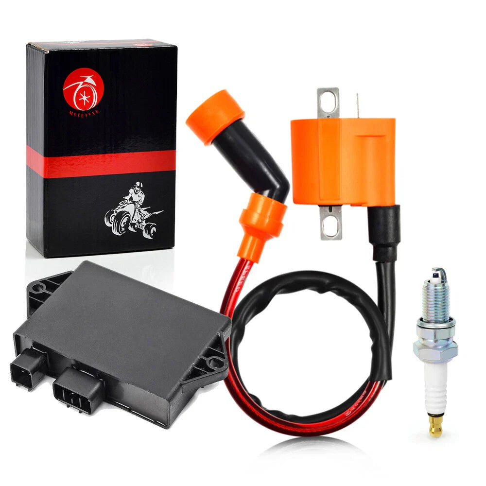 Ignition Coil CDI Spark Plug for Yamaha YFM350 Raptor/ Warrior (2002–2013)