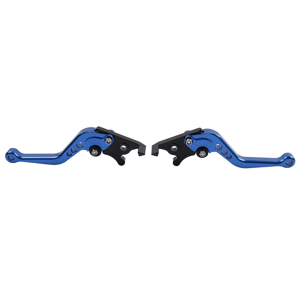CNC Adjustable Short Brake Clutch Levers for Yamaha R1 R1M R1S (2015–2021) Blue