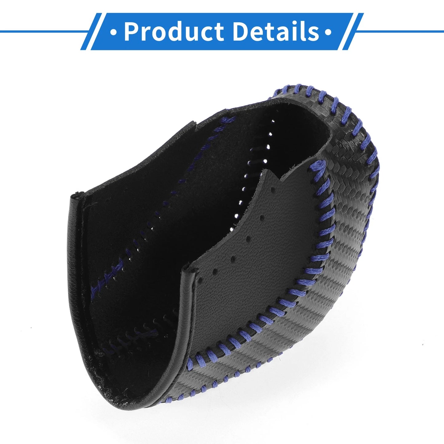 Gear Shift Knob Cover for Volkswagen Golf (2015–2019) Carbon Fiber Blue