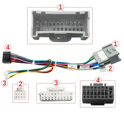Power Wiring Harness Adapter for 2002-2006 Hummer H2 H3 (16 Pins)