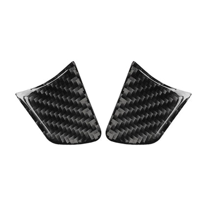 Carbon Fiber Steering Wheel Panel Cover Trim for Audi A6 A7 (2012-2018)