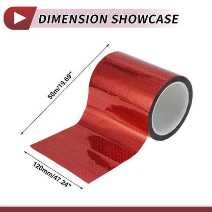 Pinstripe Tape 120mmx50m for Car Motorcycle Boat Laser Red (1 Pcs)