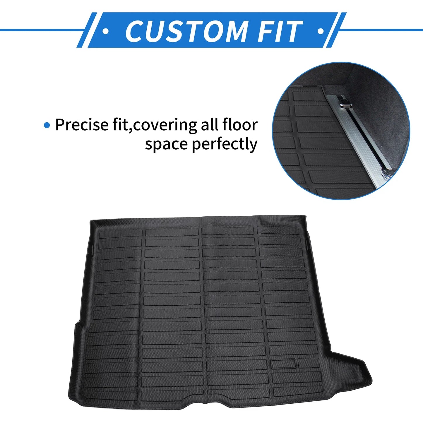 Cargo Liner Rear Trunk Mat for Mercedes Benz GLC 2016-2022 Long Grid Pattern