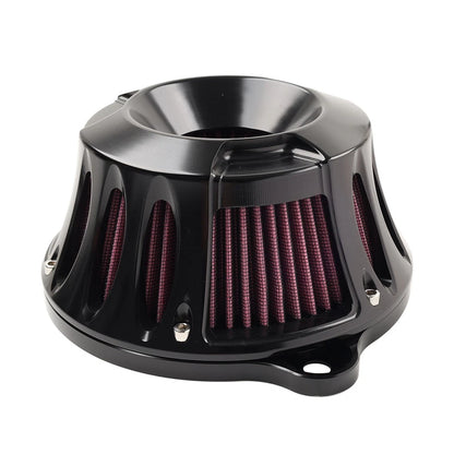 Black Air Cleaner Intake Filter for Harley Touring Road King Street Glide (2008–2016)