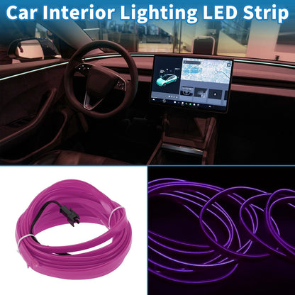LED Strip Neon Wire Lighting for Universal Car Decoration (12V)